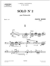 Solo n° 2 - Piotr Moss - Partition - Violoncelle